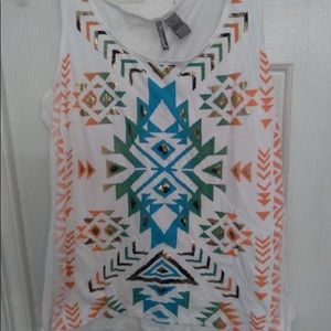 Tribal print tank top
